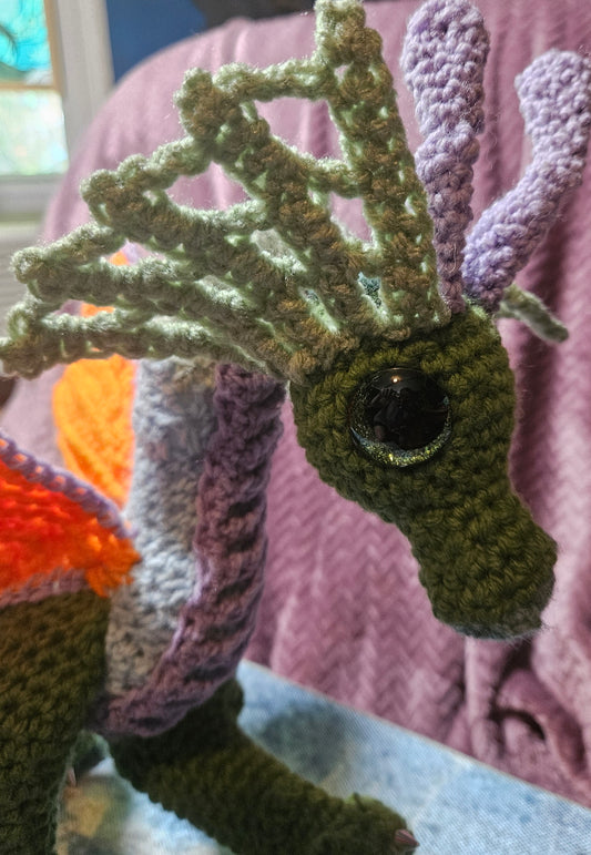 Blue Green Meadow Dragon