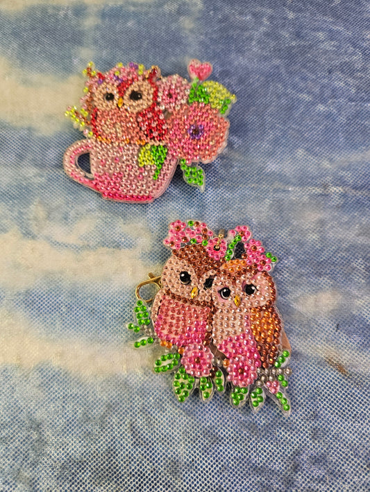 Love Owl Double sided Keychain