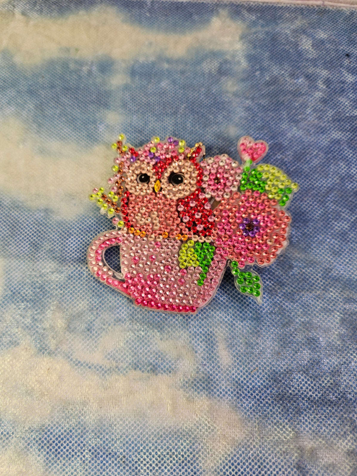 Love Owl Double sided Keychain