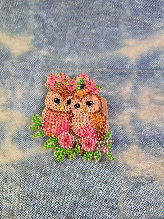 Love Owl Double sided Keychain