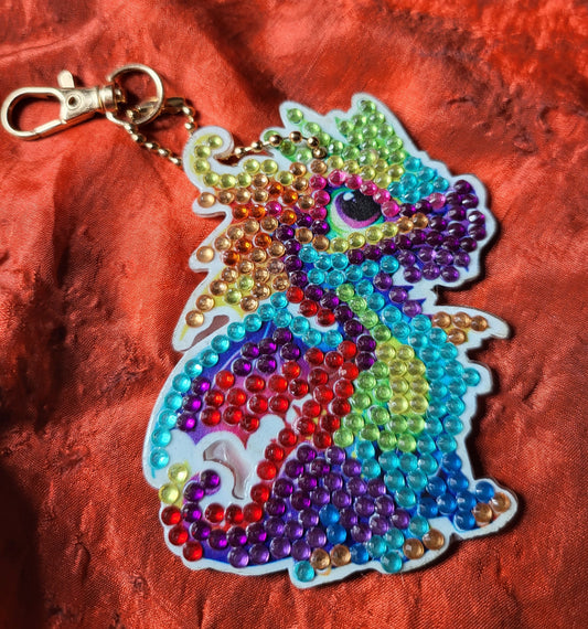 Diamond Dots Dragon Ornament #1