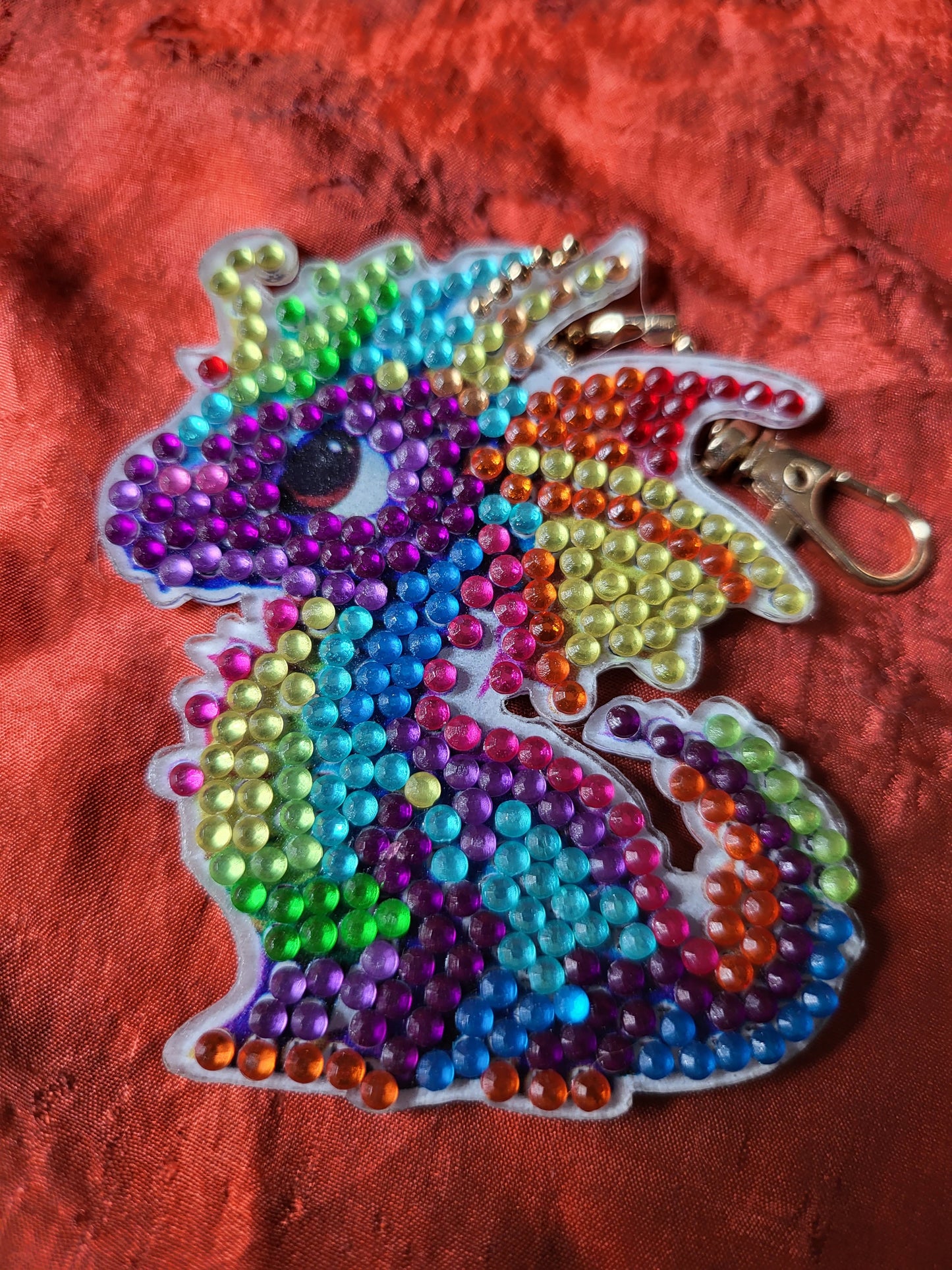 Diamond Dots Dragon Ornament #2