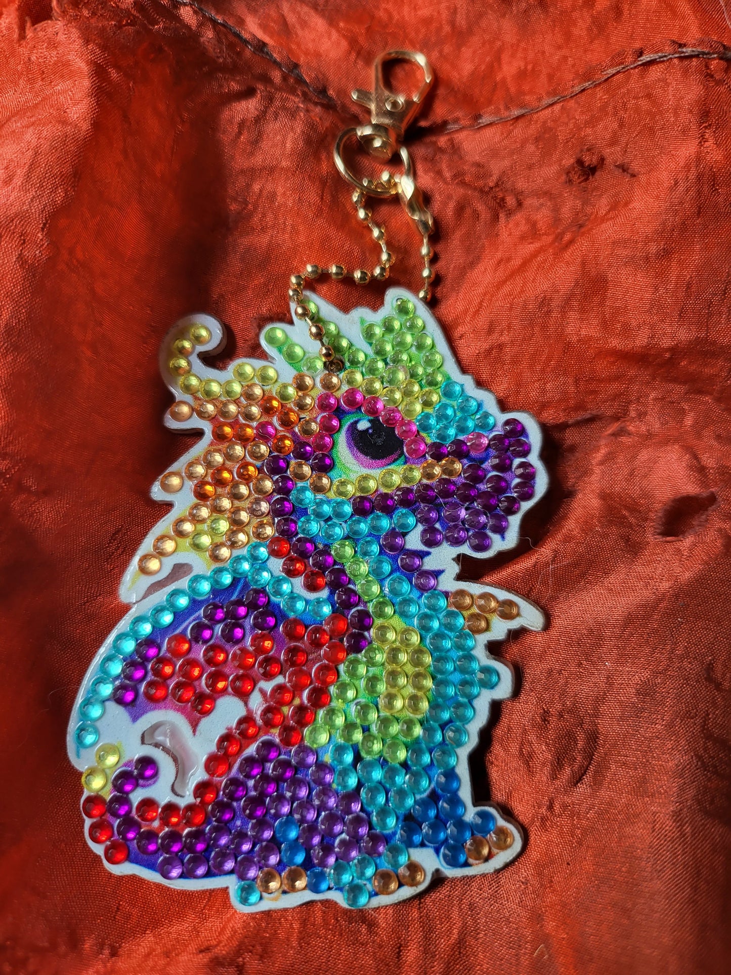 Diamond Dots Dragon Ornament #1