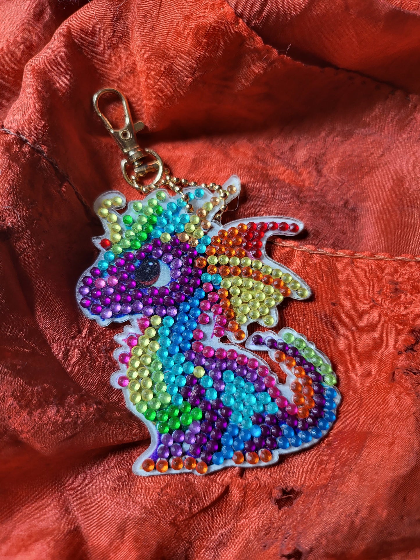 Diamond Dots Dragon Ornament #2