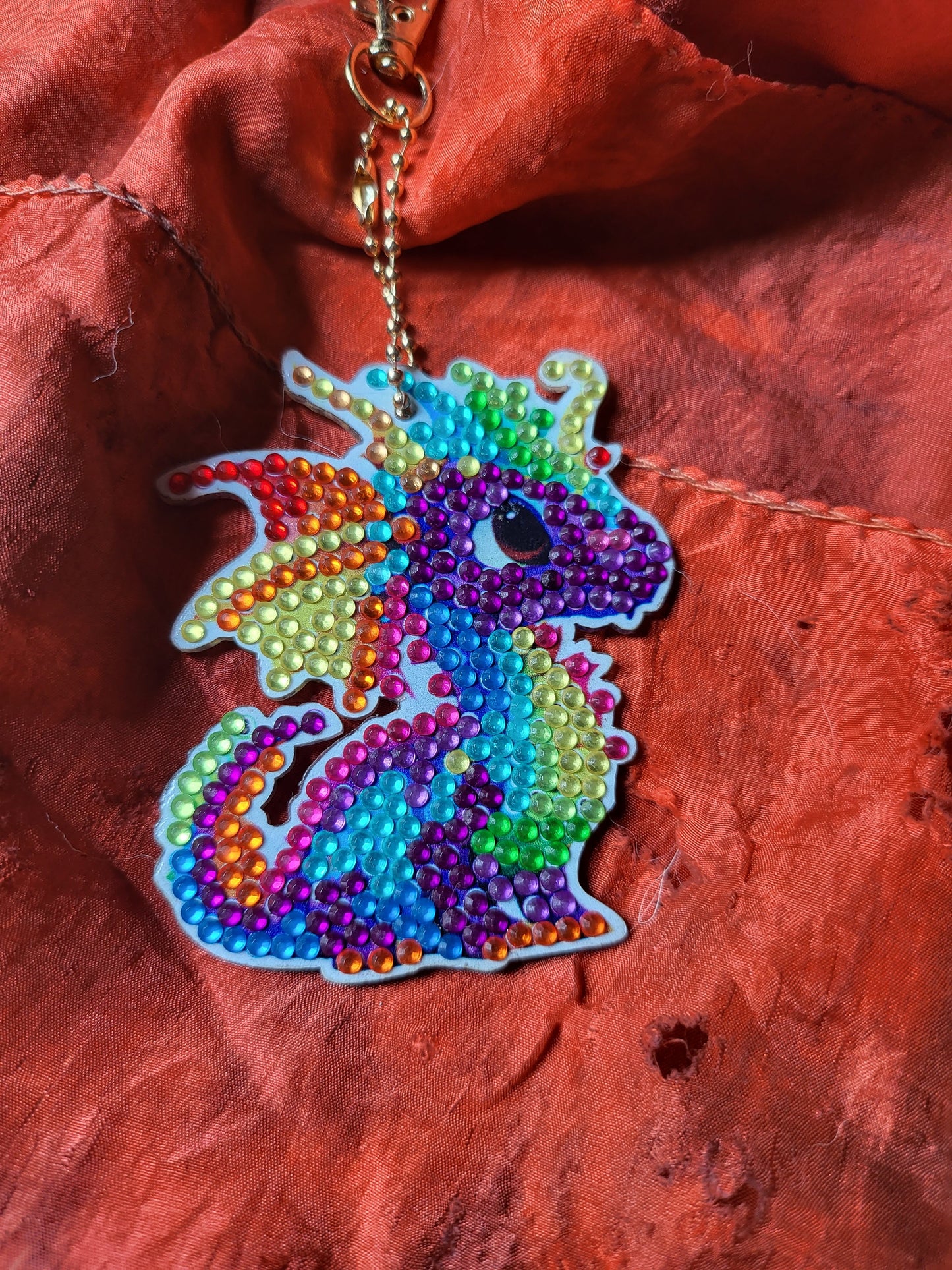 Diamond Dots Dragon Ornament #2