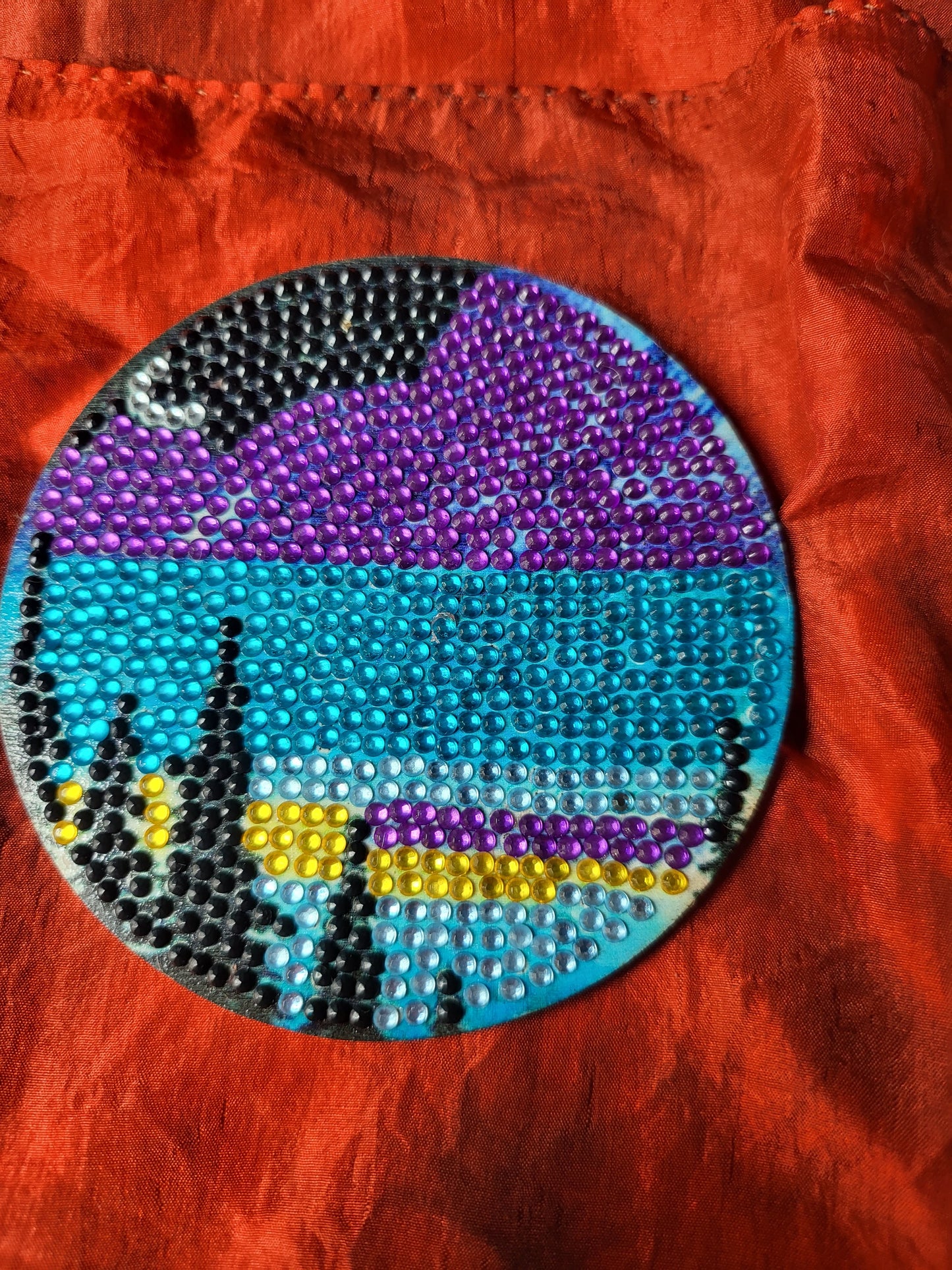 Landscape Diamond Dot Coasters