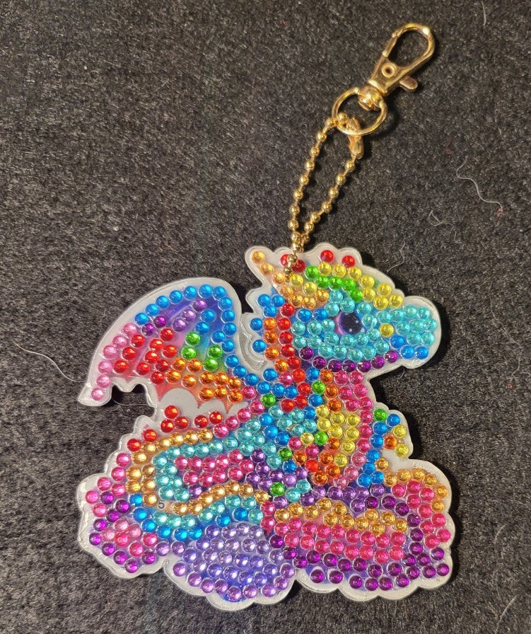 Diamond Dots Dragon Ornament #5