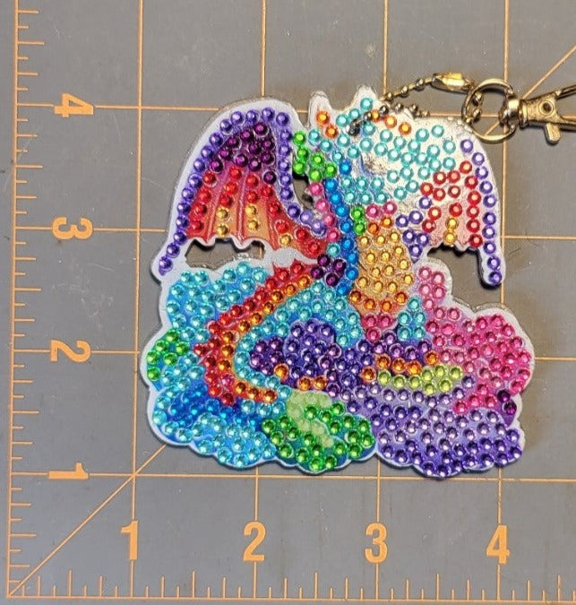 Diamond Dots Dragon Ornament #6