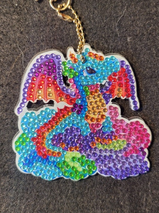 Diamond Dots Dragon Ornament #6