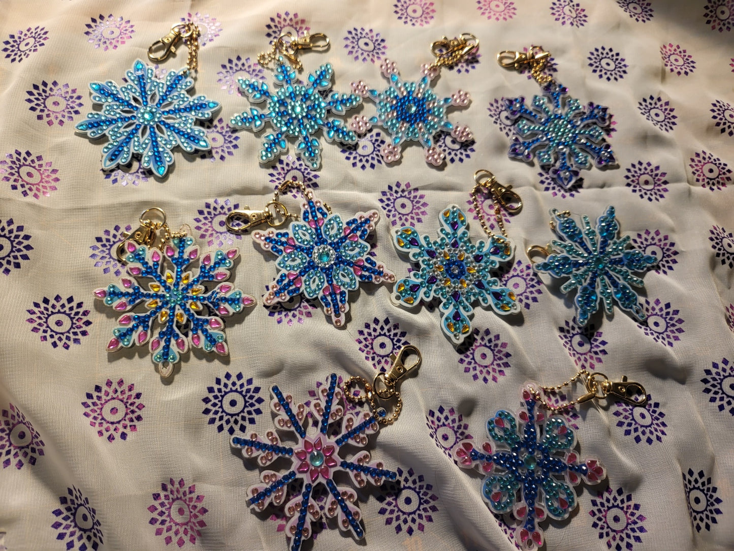 Snowflake Ornament/Keychain #9