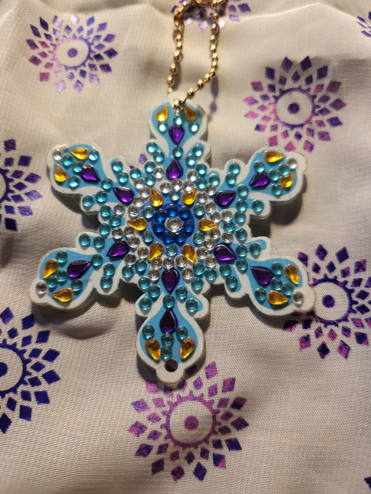 Snowflake Ornament/Keychain #4