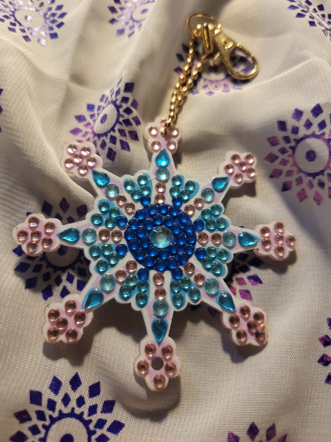 Snowflake Ornament/Keychain #7