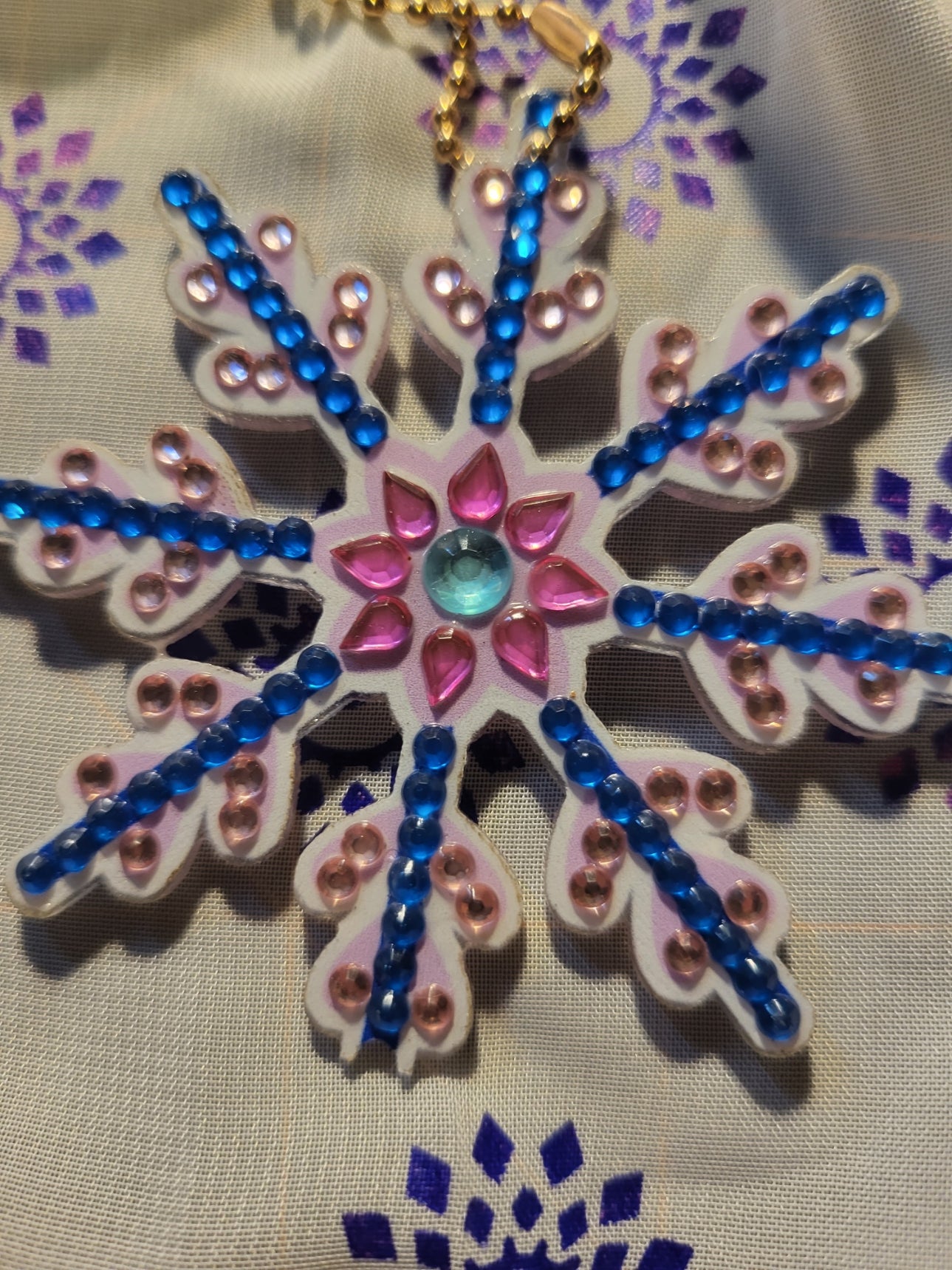 Snowflake Ornament/Keychain #10