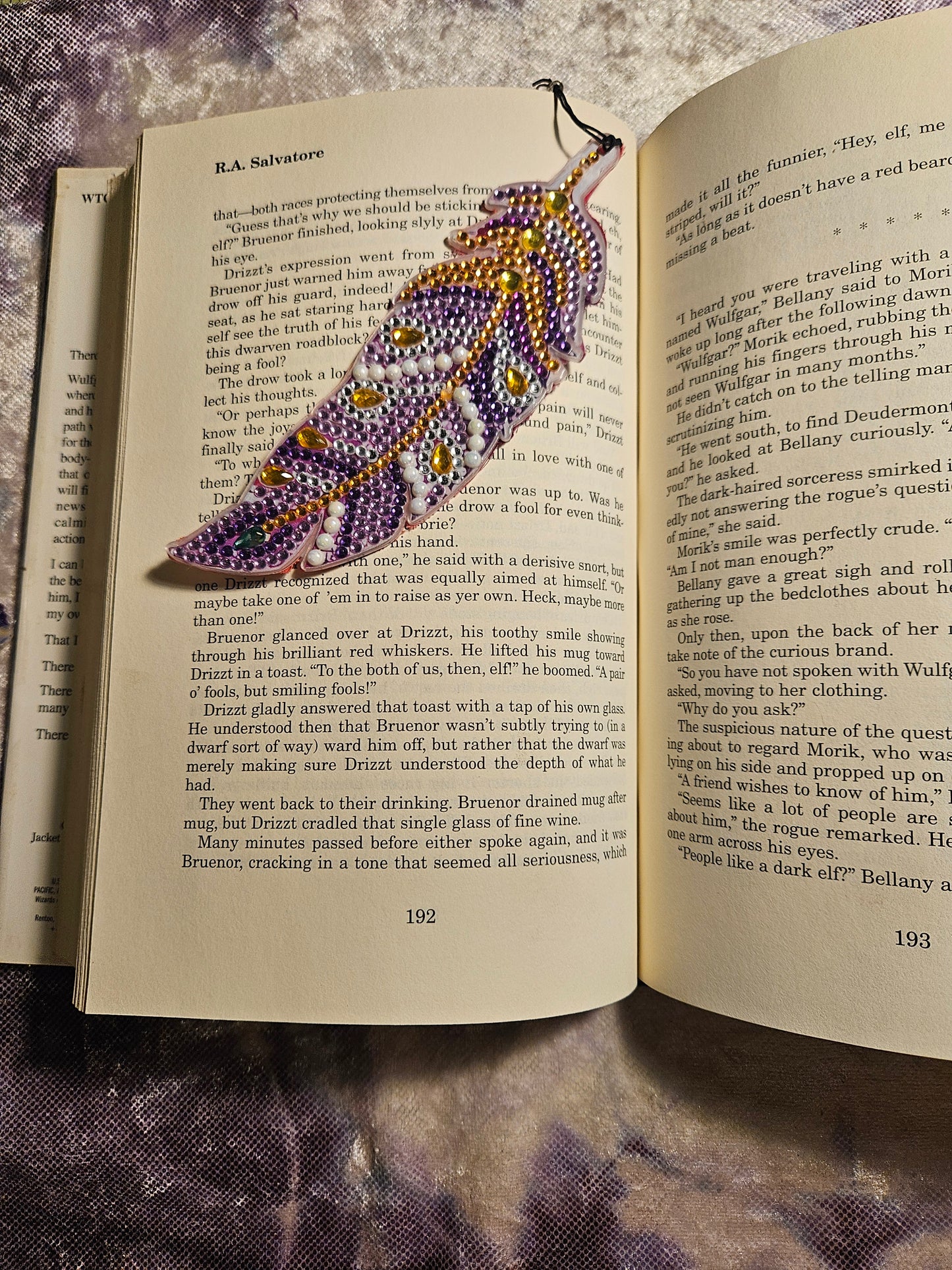 Diamond Feather Bookmark #4