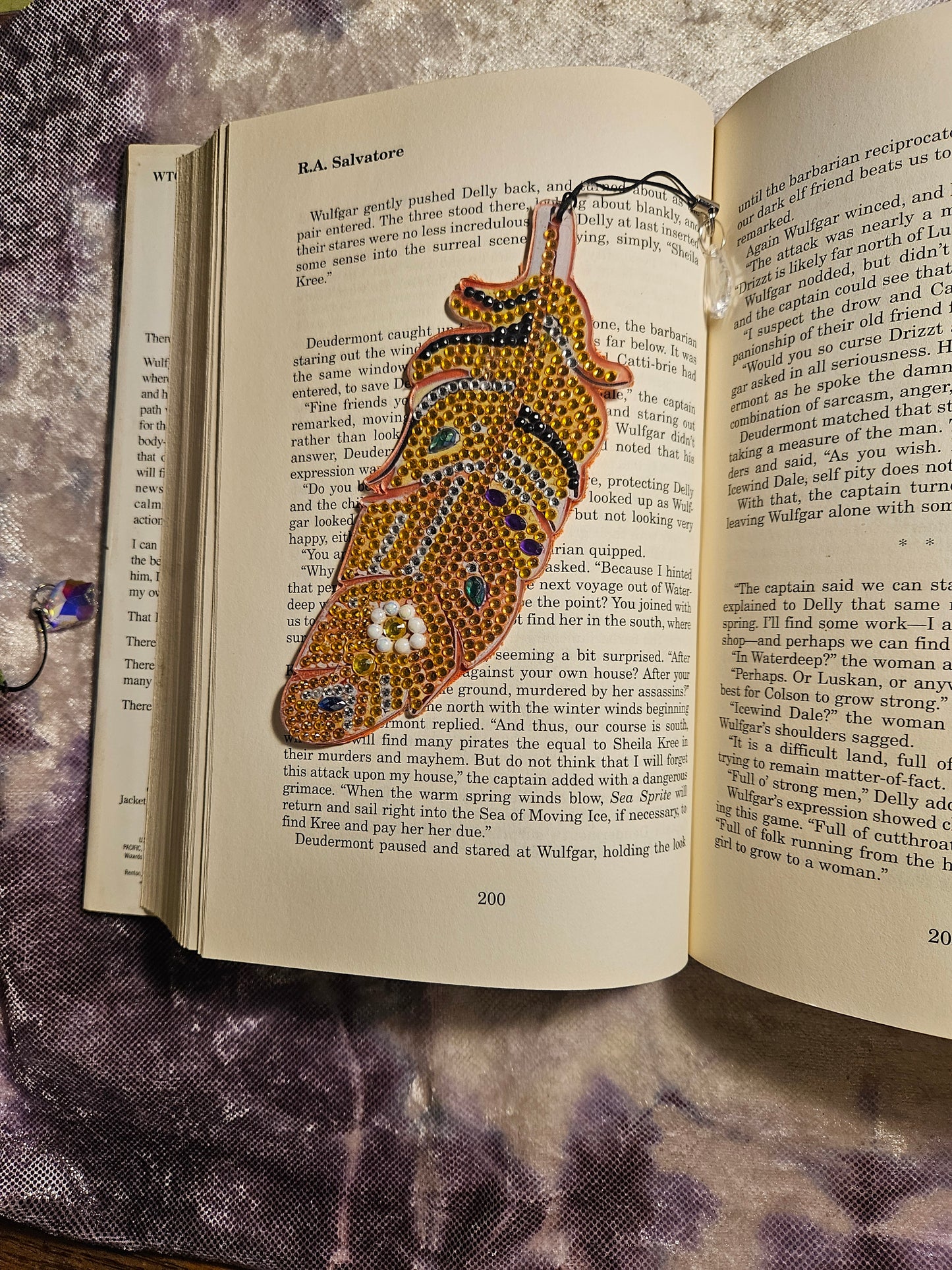 Diamond Feather Bookmark #1