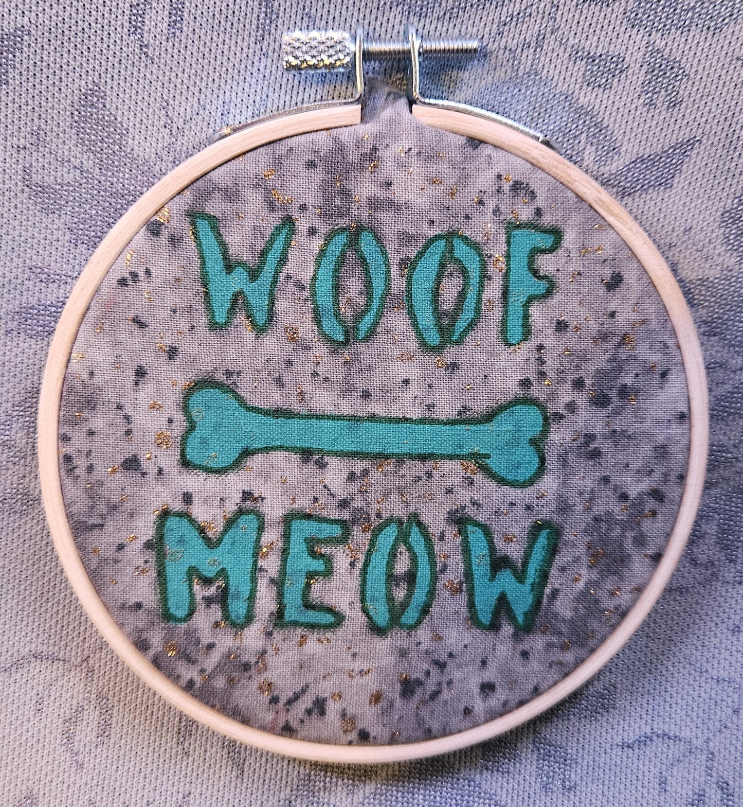 3 Inch Woof/ Meow Art Hoop