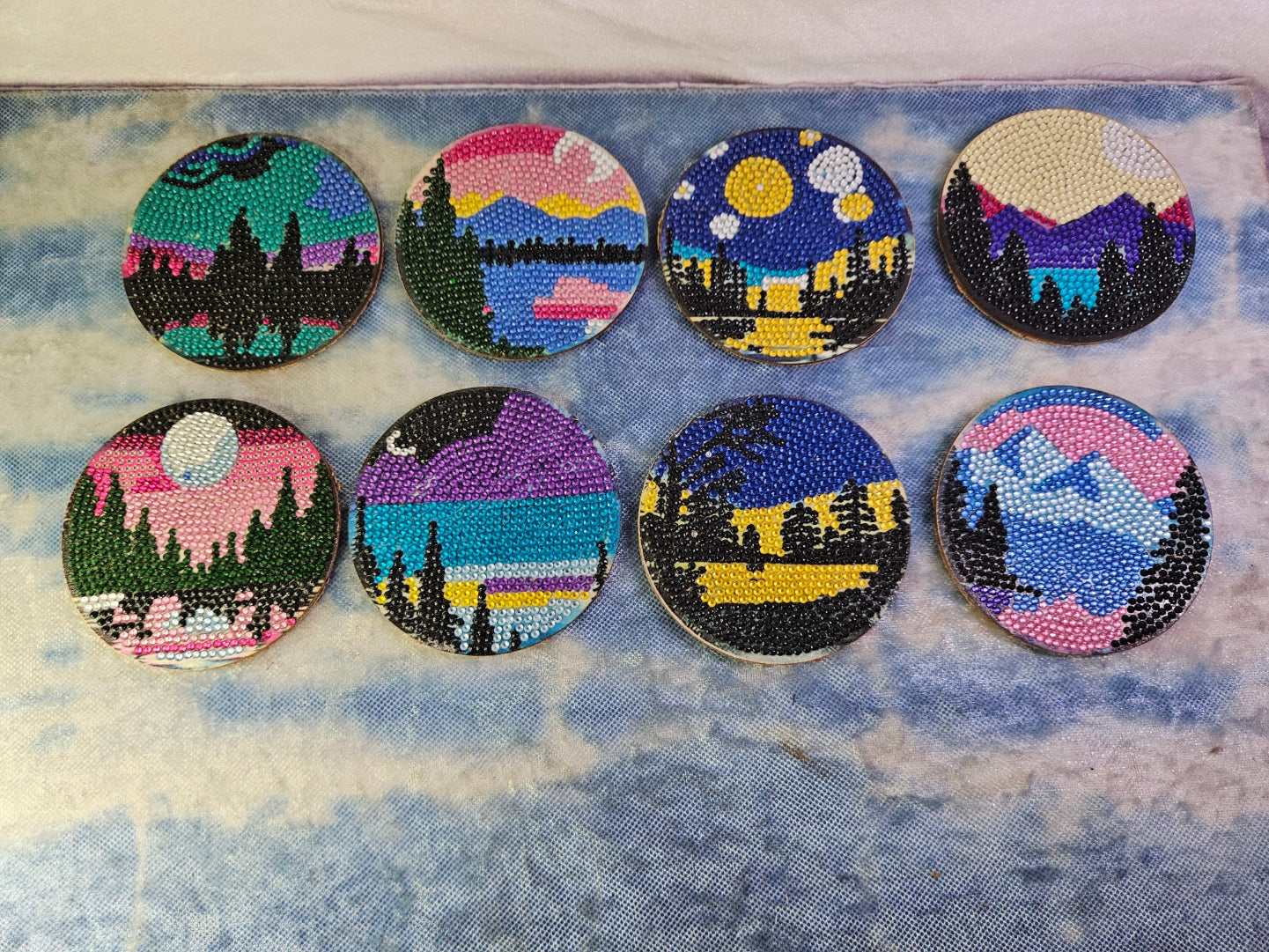 Landscape Diamond Coasters