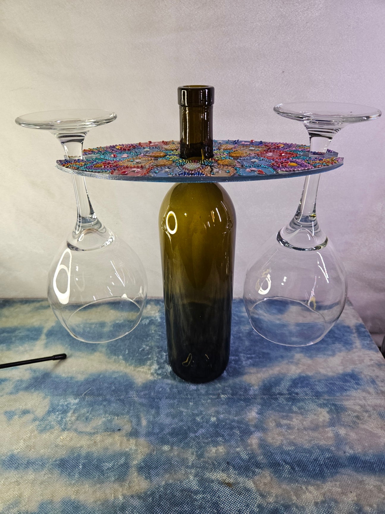 Diamond Art Wine Glass Holder