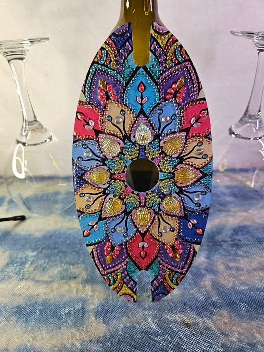 Diamond Art Wine Glass Holder