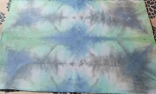 Blue, Green, Black Aida Cloth #2